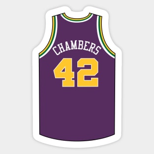 Tom Chambers Utah Jersey Qiangy Sticker